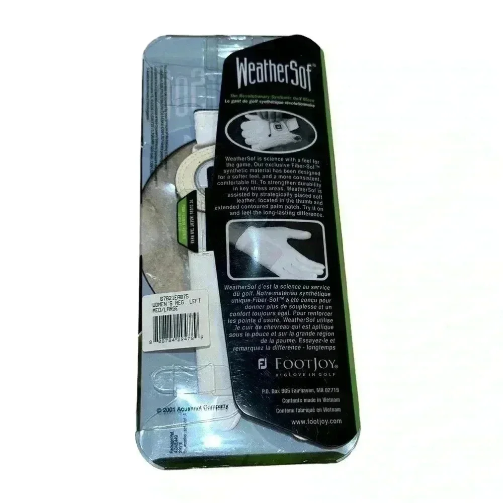 FootJoy WeatherSof Left Hand Med-Large Golf Glove